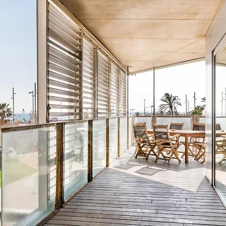 Beachfront With Terrace Apartment *