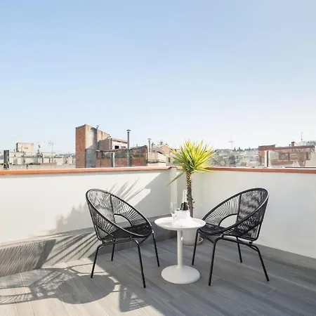 Apartment Sunny Terrace Attic In Plaza Espana - New Elevator Barcelona