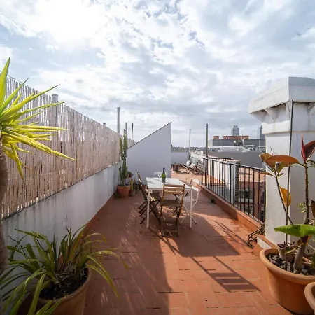White Penthouse Apartment Barcelona