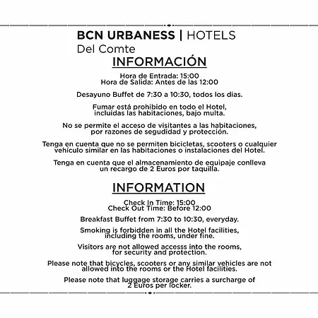 Hotel Bcn Urbaness Del Comte 2*
