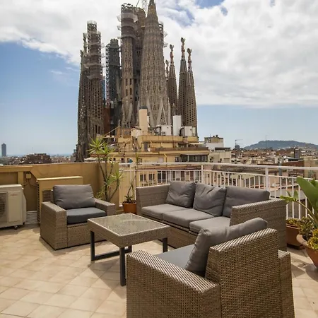 Apartamento A1mar1023 Breathtaking Rooftop In Sagrada Familia Barcelona