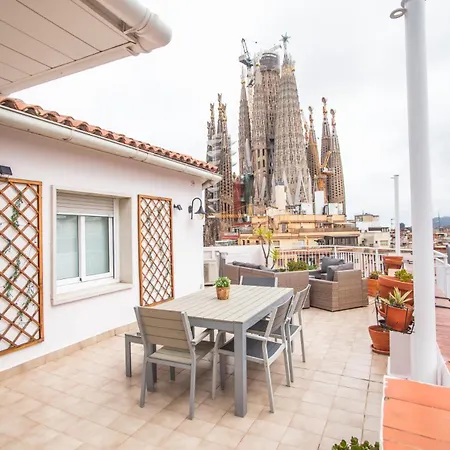 A1mar1023 Breathtaking Rooftop In Sagrada Familia Apartamento *