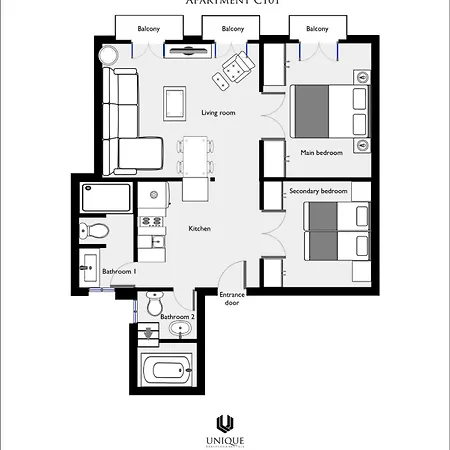 Apartamento Unique - Luxurious Oasis Barcelona