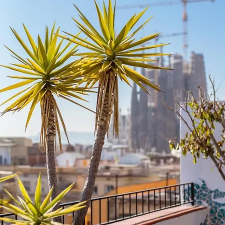 Exclusive Sagrada Familia Penthouse With Sea Views Lägenhet Barcelona