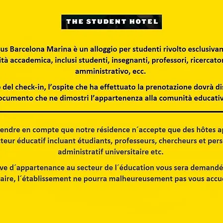Tsh Campus Marina Residence- Education Purpose Only Appartamento Barcellona