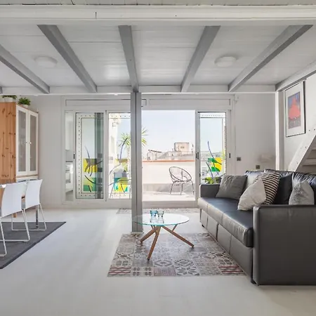 Sunny Terrace Attic In Plaza Espana - New Elevator Appartement